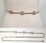 Fashion Small "G" Rhinestone Belt #JT11224 - Multiple Colors (PC)