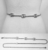 Fashion Small "G" Rhinestone Belt #JT11224 - Multiple Colors (PC)