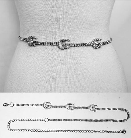 Fashion Small "G" Rhinestone Belt #JT11224 - Multiple Colors (PC)
