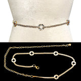 Fashion Rhinestone Geometric Chain Belt #JT11269 - Multiple Colors (PC)