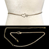 Fashion Rhinestone Heart Chain Belt #JT11288 - Multiple Colors (PC)