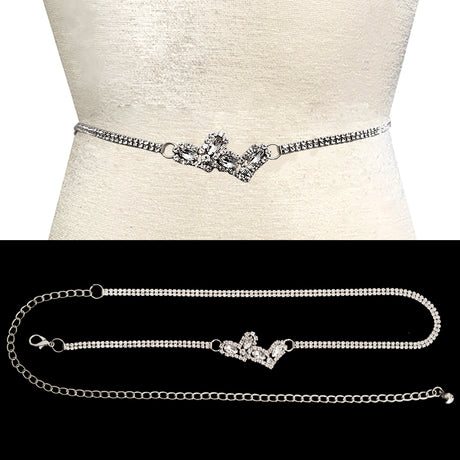 Fashion Stone Heart Chain Belt #JT11306 - Multiple Colors (PC)