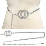 Fashion Stone Double Circle Chain Belt #JT11337 - Multiple Colors (PC)