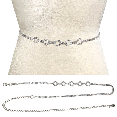 Fashion Circle Link Chain Belt #JT11355 - Multiple Colors (PC)
