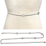 Fashion Stone Crystal Chain Belt #JT11365 - Multiple Colors (PC)
