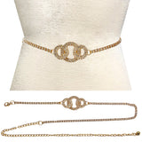 Fashion Interlocking Stone Chain Belt #JT11378 - Multiple Colors (PC)