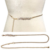 Fashion Crystal Leaf Stone Chain Belt #JT11392 - Multiple Colors (PC)