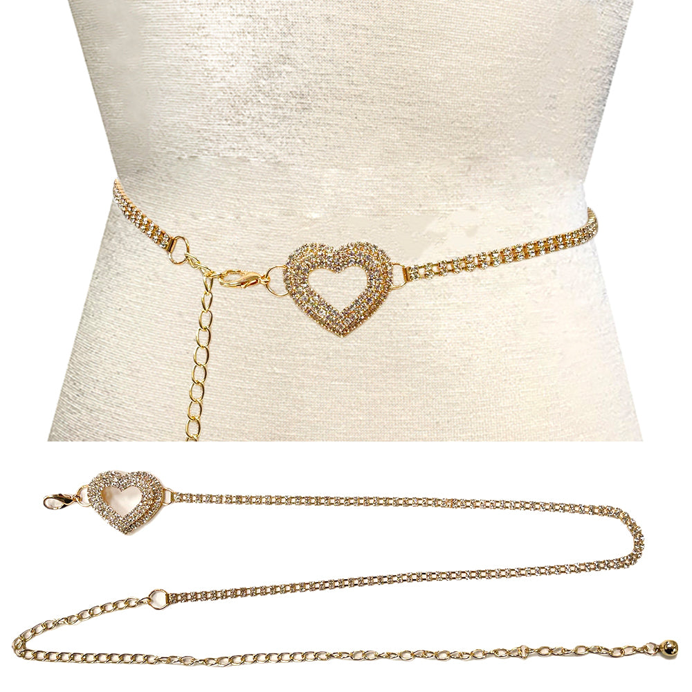 Fashion Heart Stone Belt #JT11406 - Multiple Colors (PC)