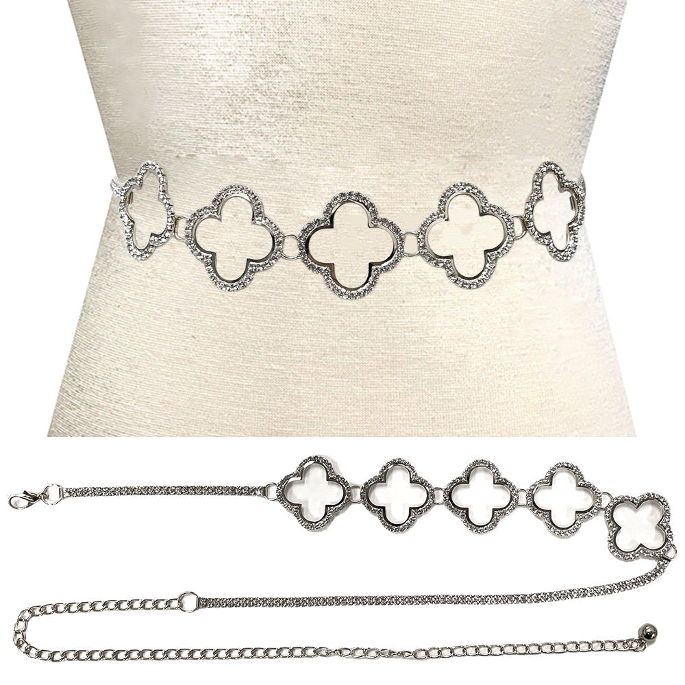 Fashion 5 Clover Chain Belt #JT11420 - Multiple Colors (PC)