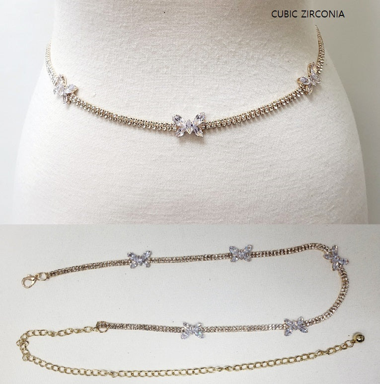 Fashion Small Butterfly Chain Belt #JT11478 - Multiple Colors (PC)