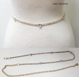 Fashion Small Heart Rhinestone Chain Belt #JT11482 - Multiple Colors (PC)