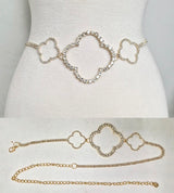 Fashion 3 Clover Chain Belt #JT11488 - Multiple Colors (PC)