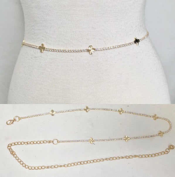 Wholesale Fashion Chain Flower Belt #JT11491 (PC)