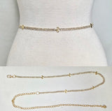 Fashion Sparkle Clover Chain Belt #JT11493 - Multiple Colors (PC)