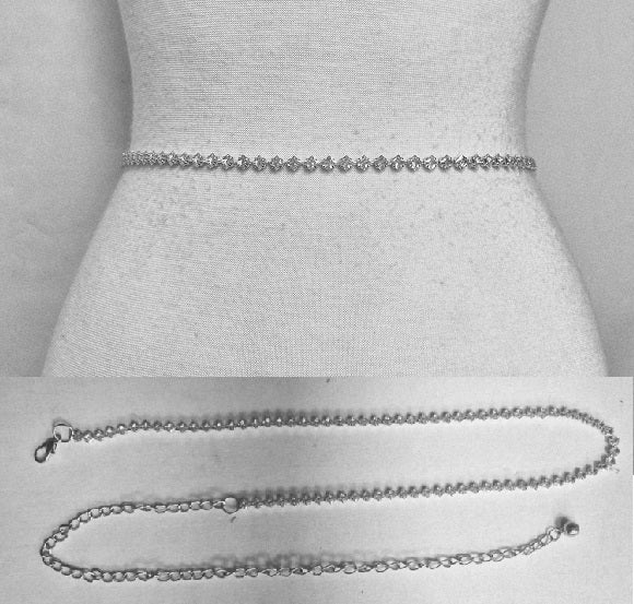 Fashion Bling Waist Chain Belt #JT11494 - Multiple Colors (PC)