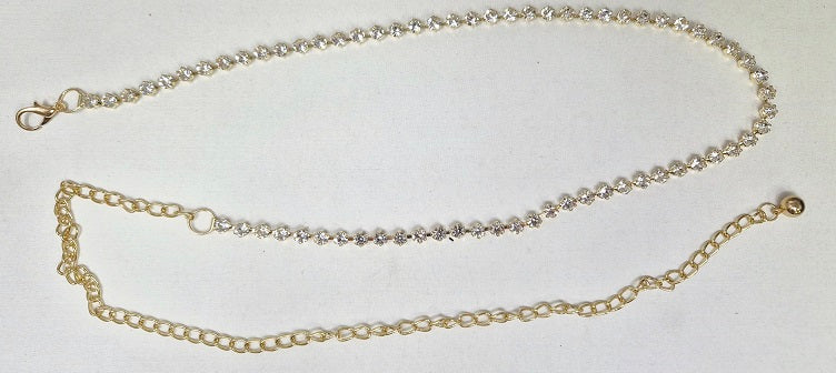 Fashion Rhinestone Chain Belt #JT11495 - Multiple Colors (PC)