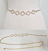 Fashion Small 5 Open Clover Belt #JT11504 - Multiple Colors (PC)