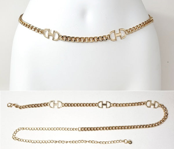 Fashion Double Link Chain Belt #JT20292 - Multiple Colors (PC)