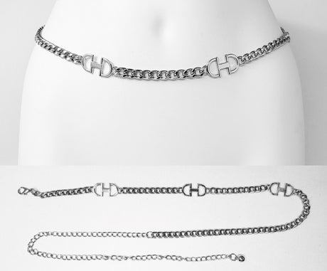 Fashion Double Link Chain Belt #JT20292 - Multiple Colors (PC)