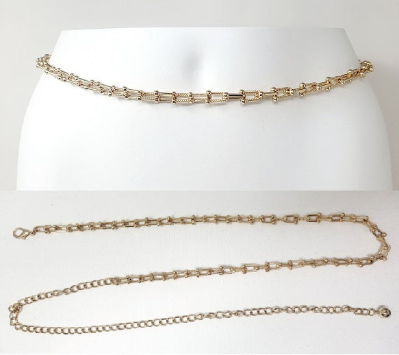 Fashion Multi Link Chain Belt #JT20296 - Multiple Colors (PC)