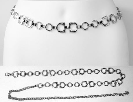 Fashion Circle Link Chain Belt #JT20320 - Multiple Colors (PC)