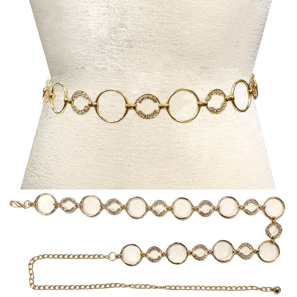Fashion Circle Chain Belt #JT20369 - Multiple Colors (PC)