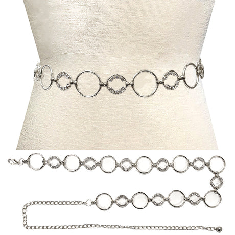 Fashion Circle Chain Belt #JT20369 - Multiple Colors (PC)