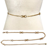Fashion Rectangle Link Chain Belt #JT20396 - Multiple Colors (PC)
