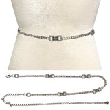 Fashion Rectangle Link Chain Belt #JT20396 - Multiple Colors (PC)