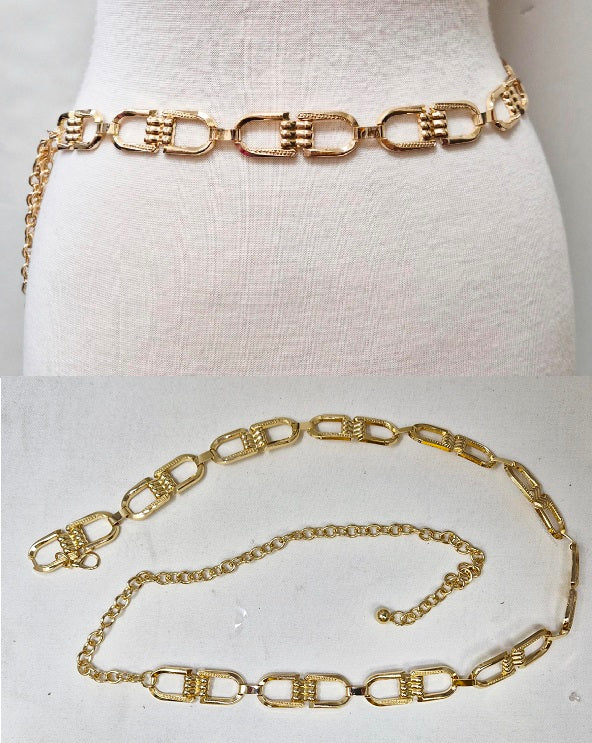 Fashion Design Chain Belt #JT20428 - Multiple Colors (PC)