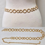 Fashion Bold Circle Link Chain Belt #JT20430 - Multiple Colors (PC)