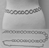 Fashion Bold Circle Link Chain Belt #JT20430 - Multiple Colors (PC)