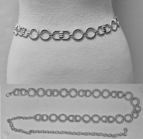 Fashion Bold Circle Link Chain Belt #JT20430 - Multiple Colors (PC)