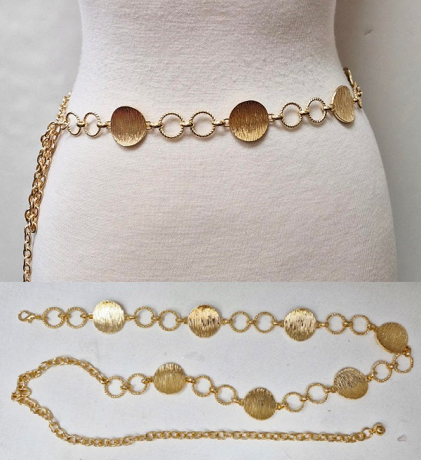 Fashion Design Chain Belt #JT20431 - Multiple Colors (PC)