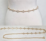 Fashion Bling Clover Chain Belt #JT20462 - Multiple Colors (PC)