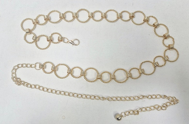 Fashion Open Circle Chain Belt #JT20472 - Multiple Colors (PC)