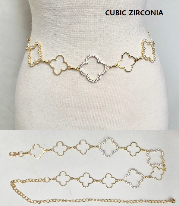 Fashion Open Clover Chain Belt #JT20484 - Multiple Colors (PC)