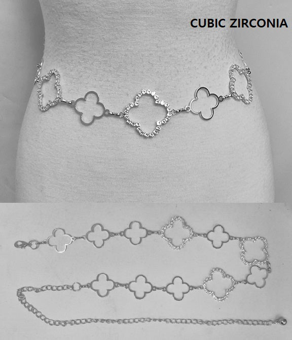 Fashion Open Clover Chain Belt #JT20484 - Multiple Colors (PC)