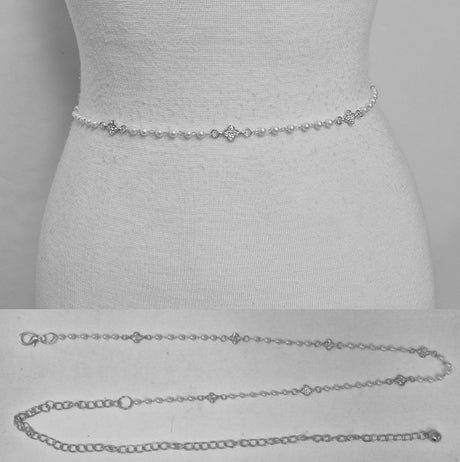 Fashion Pearl Waist Chain Belt #JT20485 - Multiple Colors (PC)