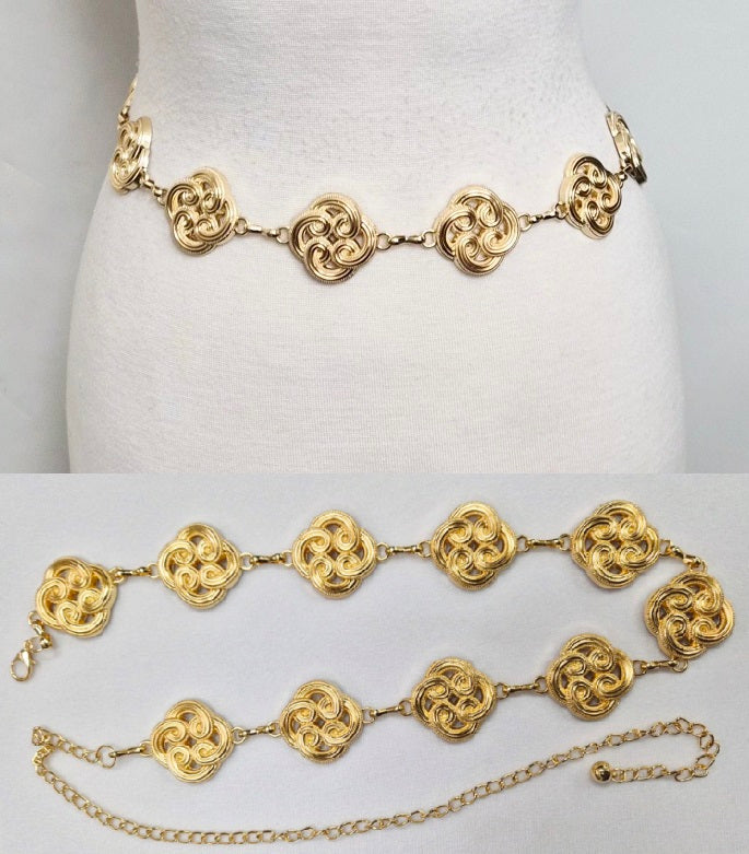 Fashion Statement Chain Belt #JT20491 - Multiple Colors (PC)
