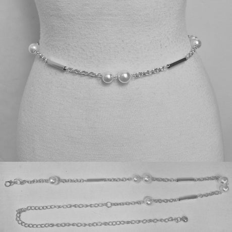 Fashion Pearl Waist Chain Belt #JT20508 - Multiple Colors (PC)