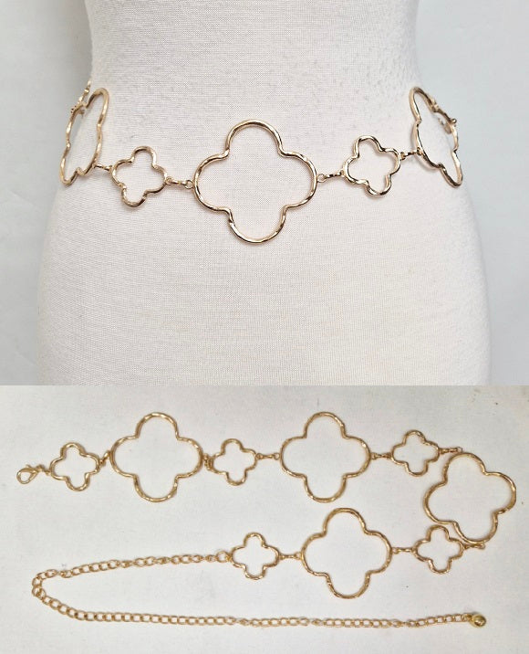 Fashion Clover Chain Belt #JT20526 - Multiple Colors (PC)
