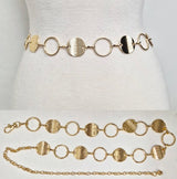 Fashion Disc Circle Chain Belt #JT20539 - Multiple Colors (PC)