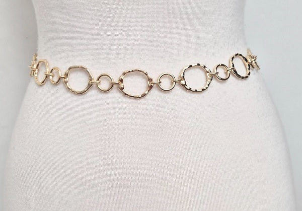 Fashion Open Circle Chain Belt #JT20541 - Multiple Colors (PC)