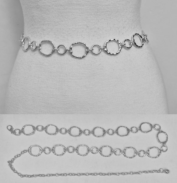 Fashion Open Circle Chain Belt #JT20541 - Multiple Colors (PC)
