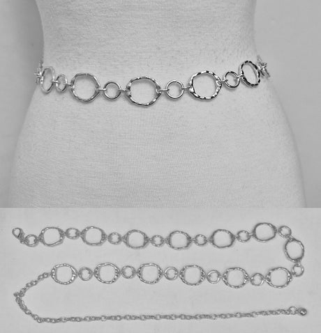 Fashion Open Circle Chain Belt #JT20541 - Multiple Colors (PC)