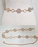 Fashion Flower Chain Belt #JT20551 - Multiple Colors (PC)