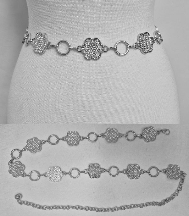 Fashion Flower Chain Belt #JT20551 - Multiple Colors (PC)