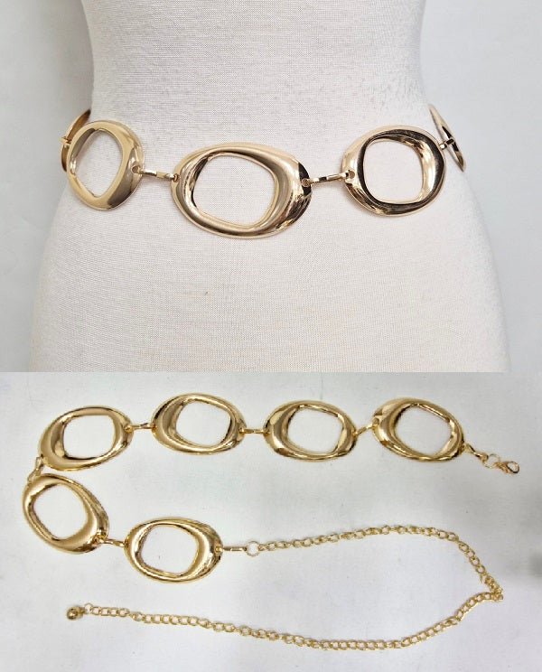 Fashion Statement Chain Belt #JT20574 - Multiple Colors (PC)