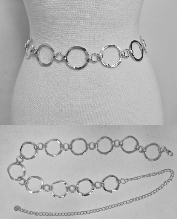 Fashion Open Circle Chain Belt #JT20579 - Multiple Colors (PC)